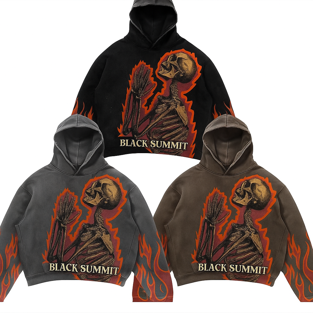 Flaming Skeleton Hoodie