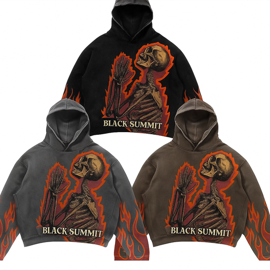 Flaming Skeleton Hoodie