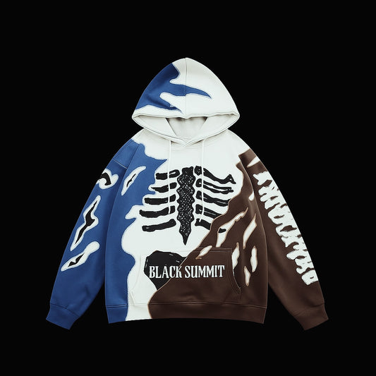 Dual Color Skeleton Hoodie￼￼